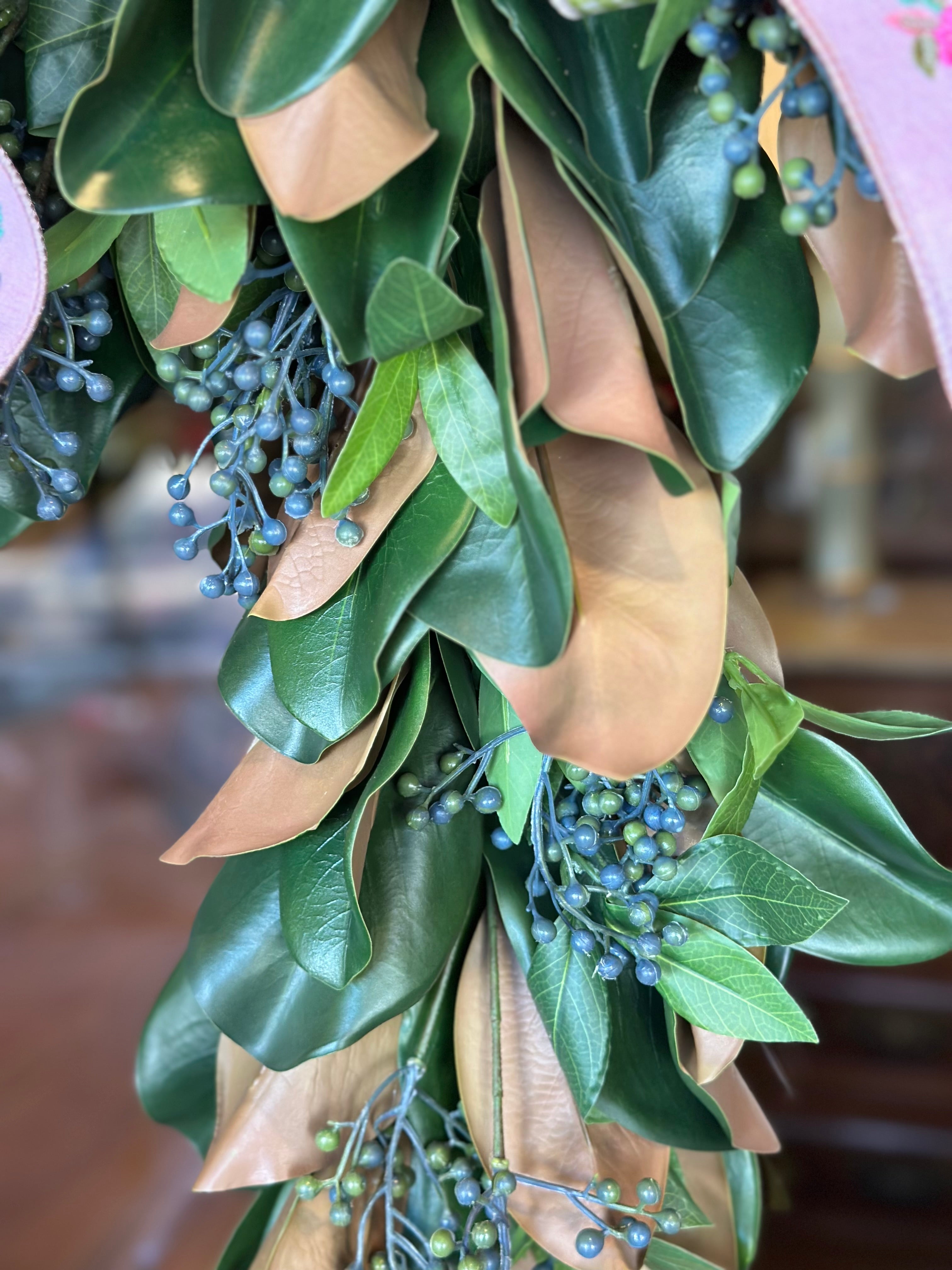 Berries & Magnolia Swag