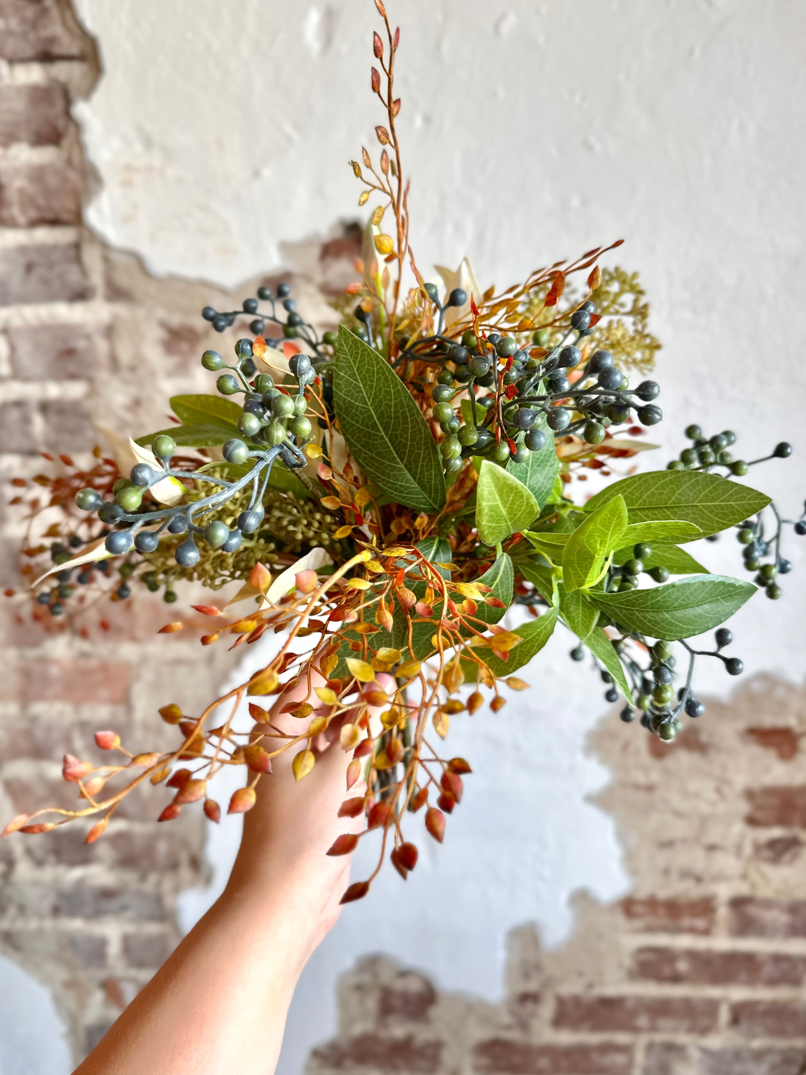 Berry and Artemesia Bouquet
