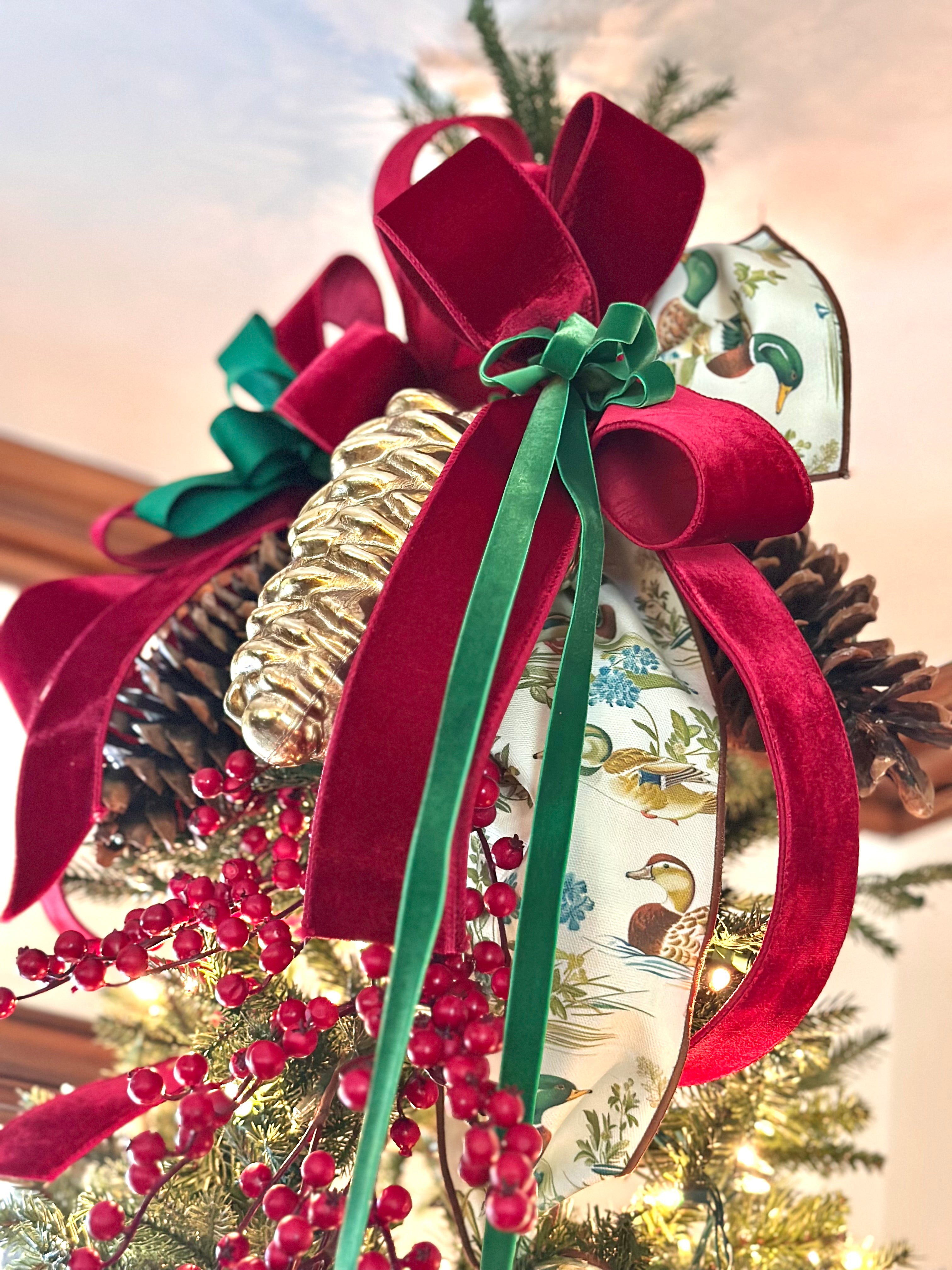 2.5” Wide, Rich Red Velvet Ribbon