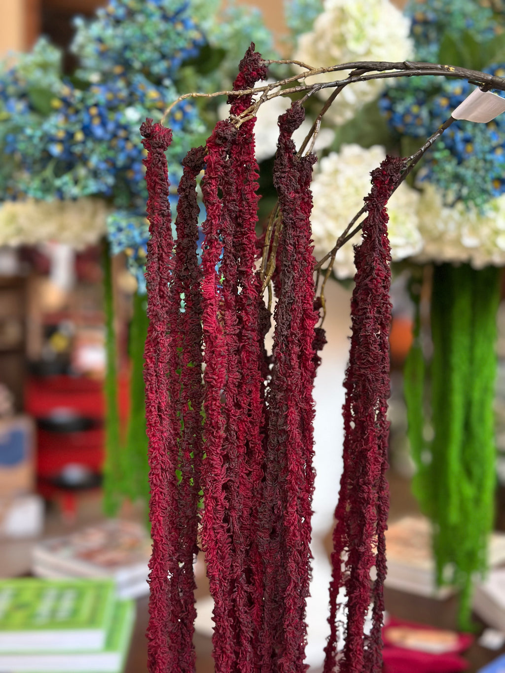 SOFT AMARANTHUS SPRAY 45" (COLOR OPTIONS)