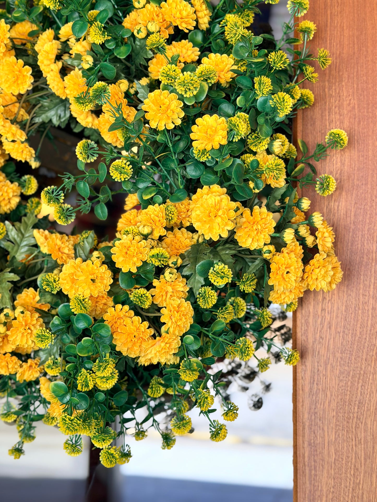 UV Wild Flower Wreath ~ Yellow