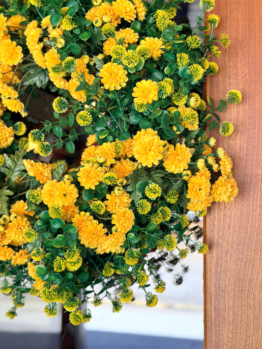 UV Wild Flower Wreath ~ Yellow