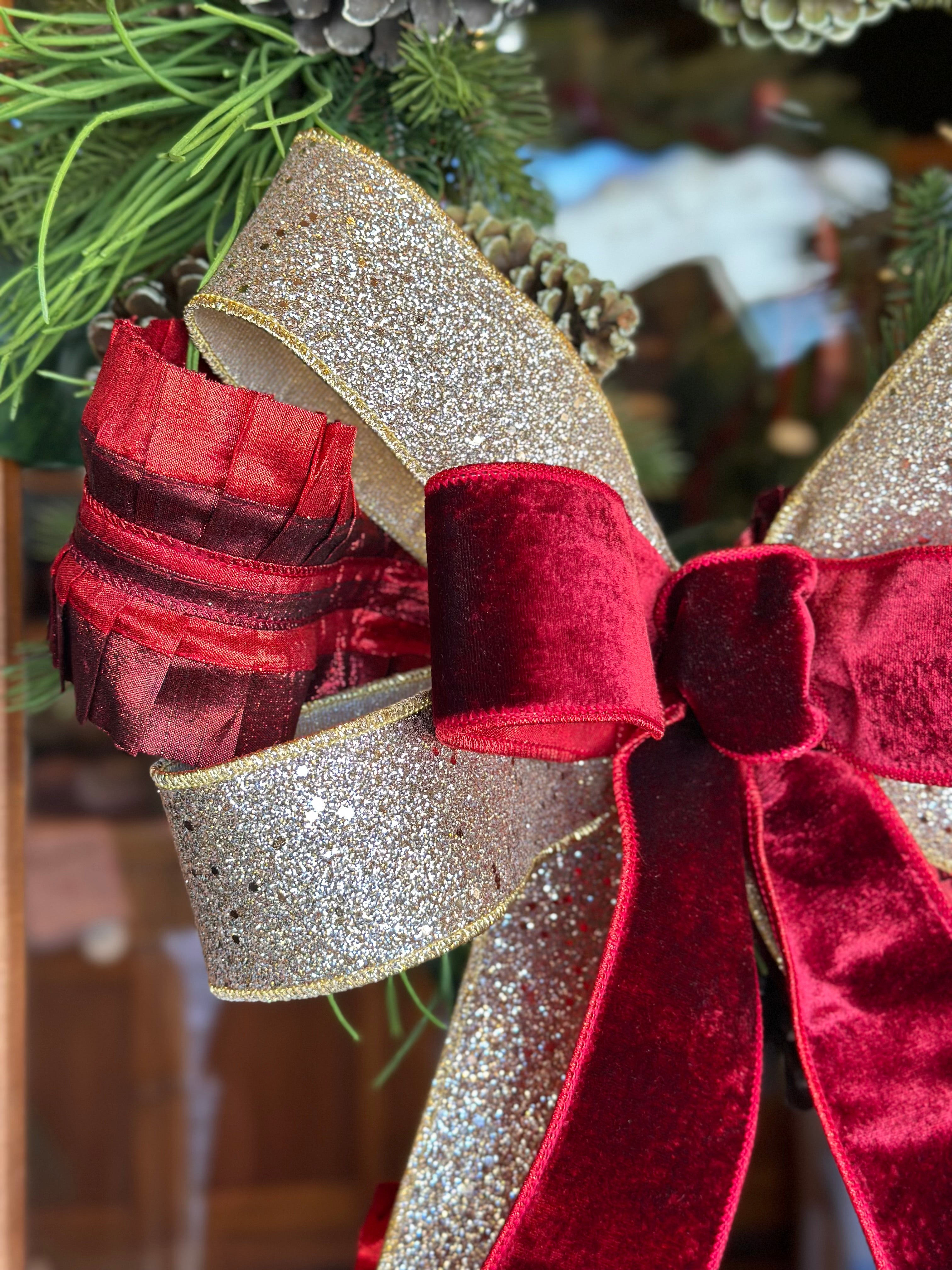 Champaign and Rich Red Bow