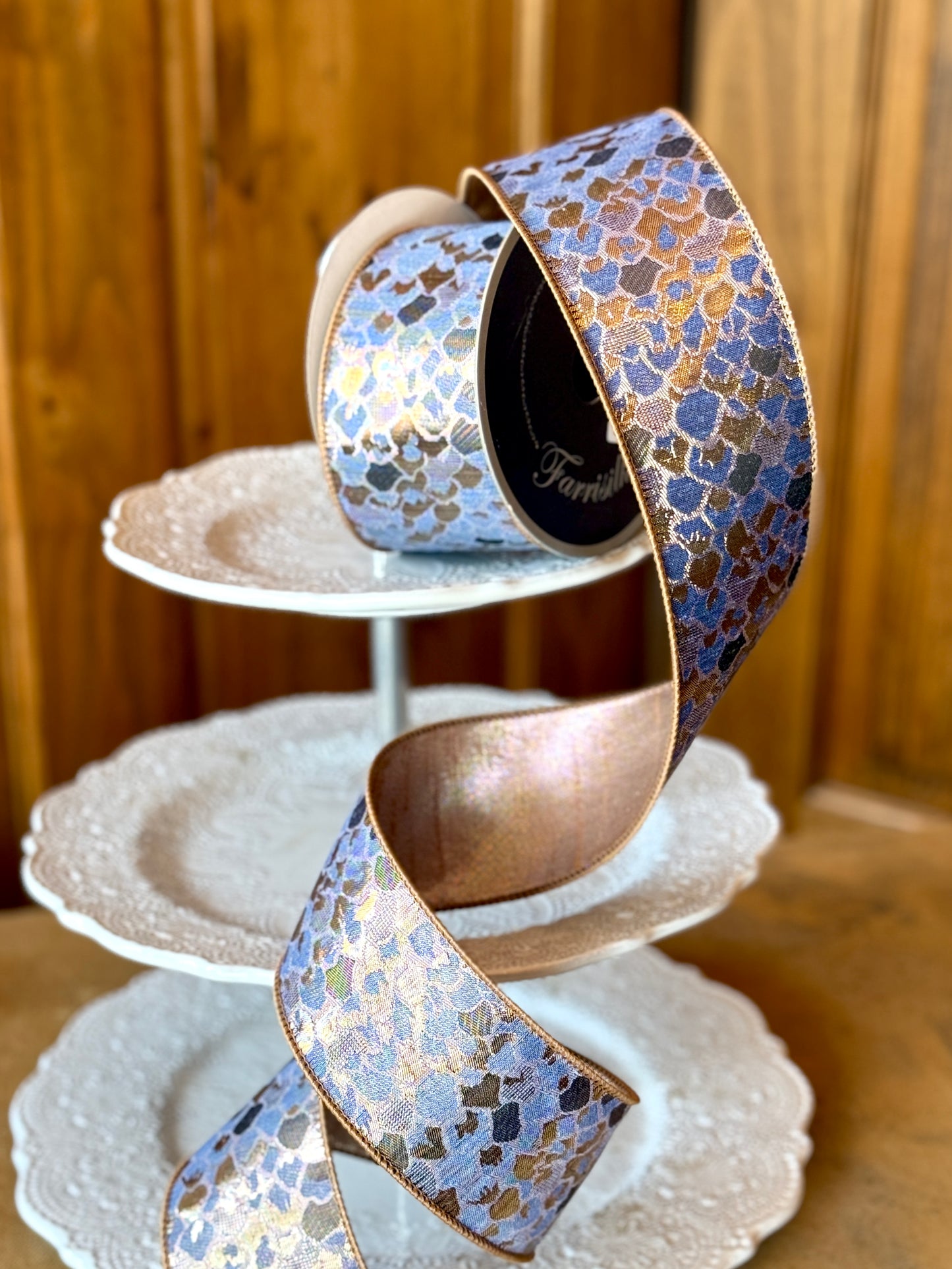 2.5” Florence Ribbon, Bronze, Sold by the yard