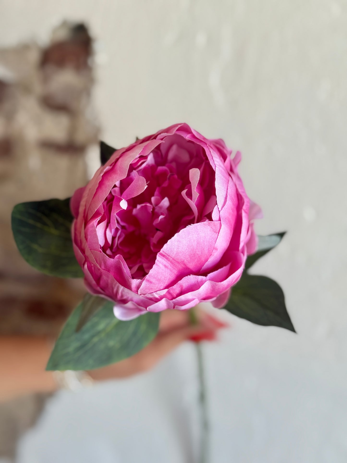 21" LOVELY PEONY STEM