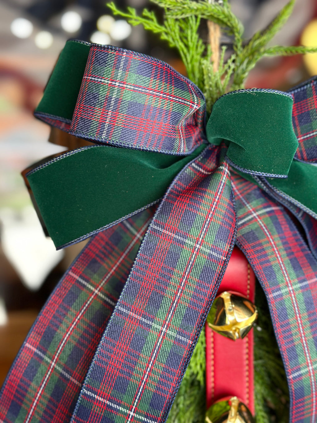 Blue Plaid Drop with Belsnickel Strap