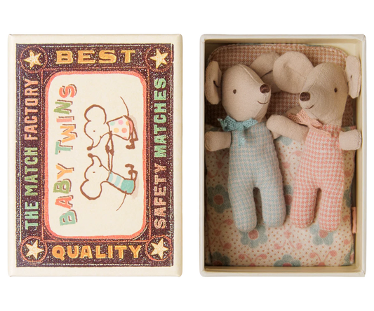 Maileg - Baby Mice in Matchbox - Checker