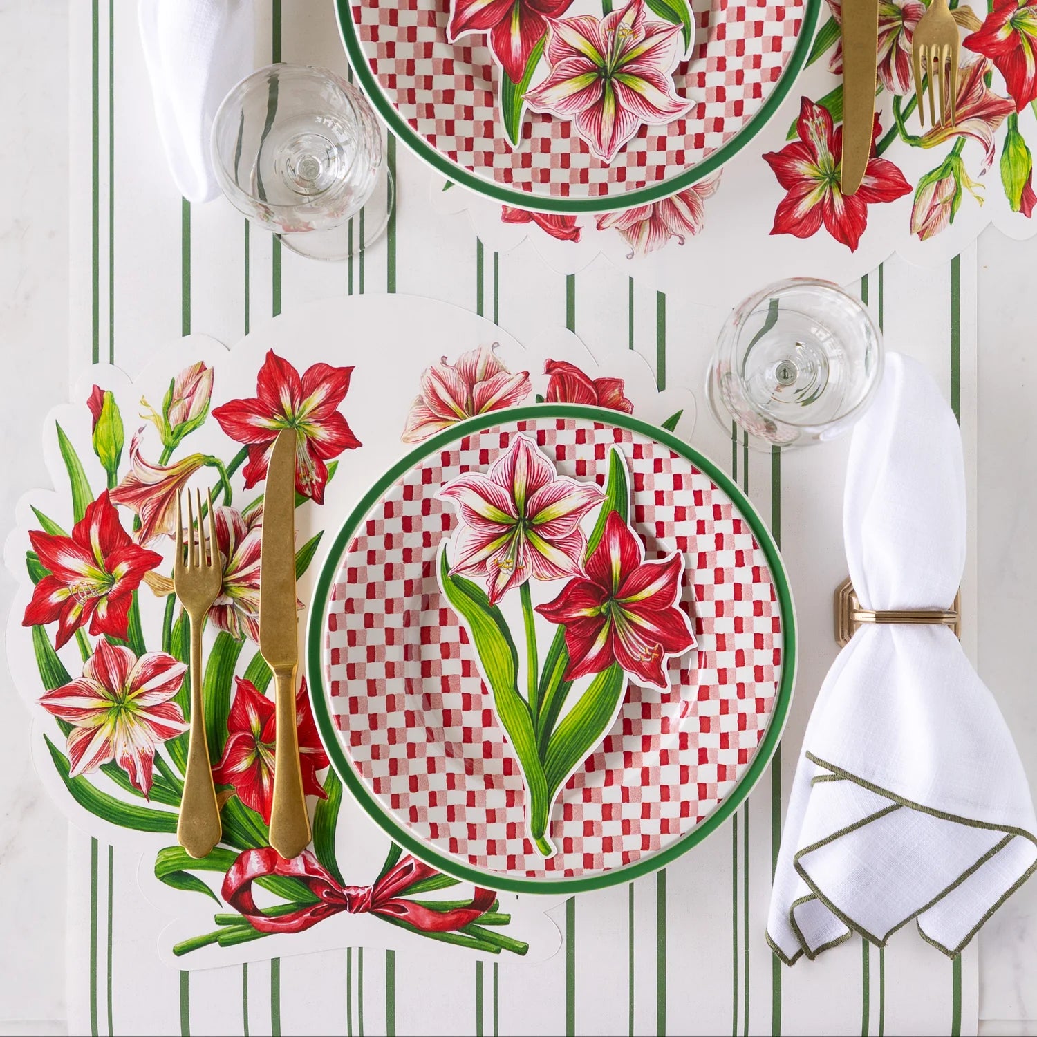 Hester & Cook Die-cut “Amaryllis” Placemat
