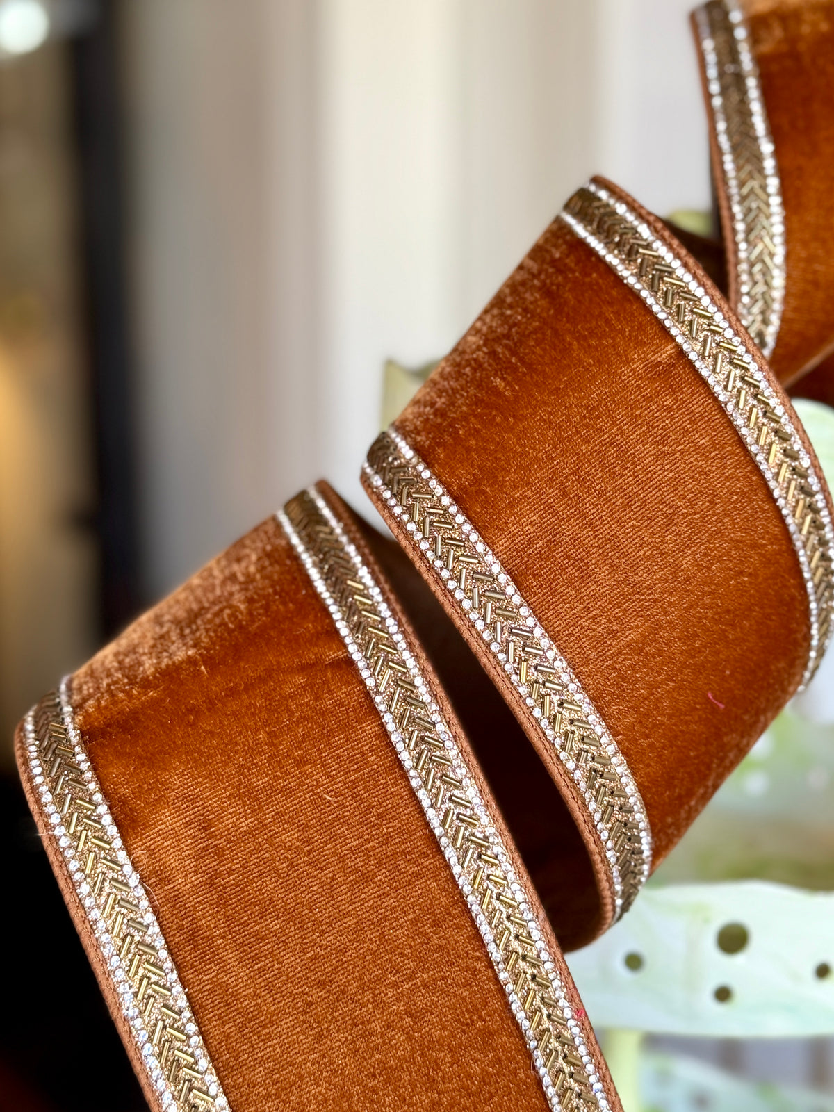 4” Baguettes Ribbon - Pecan, SOLD BY THE YARD