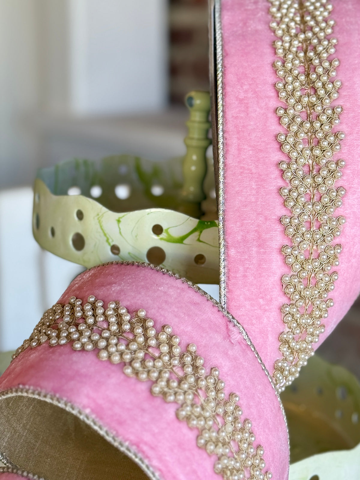 4” Royal Pearl Vine - Baby Pink, SOLD BY THE YARD
