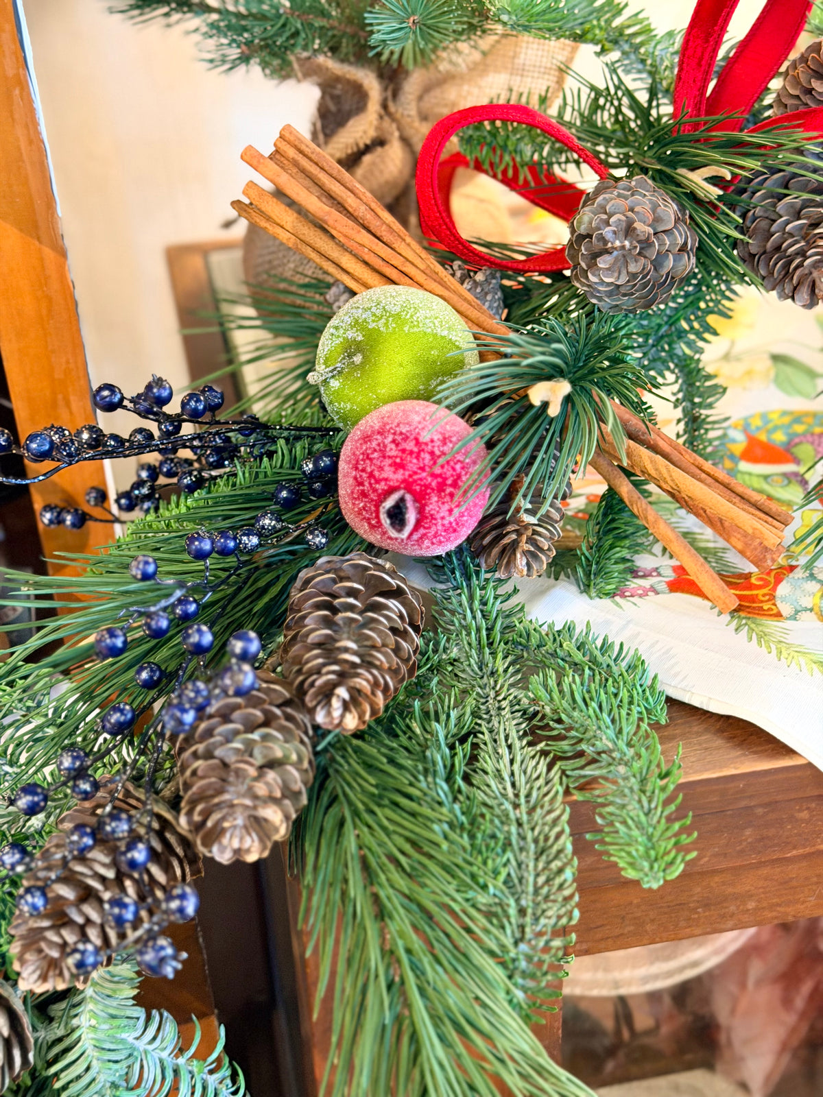Cinnamon Stick & Fruit Pine Garland