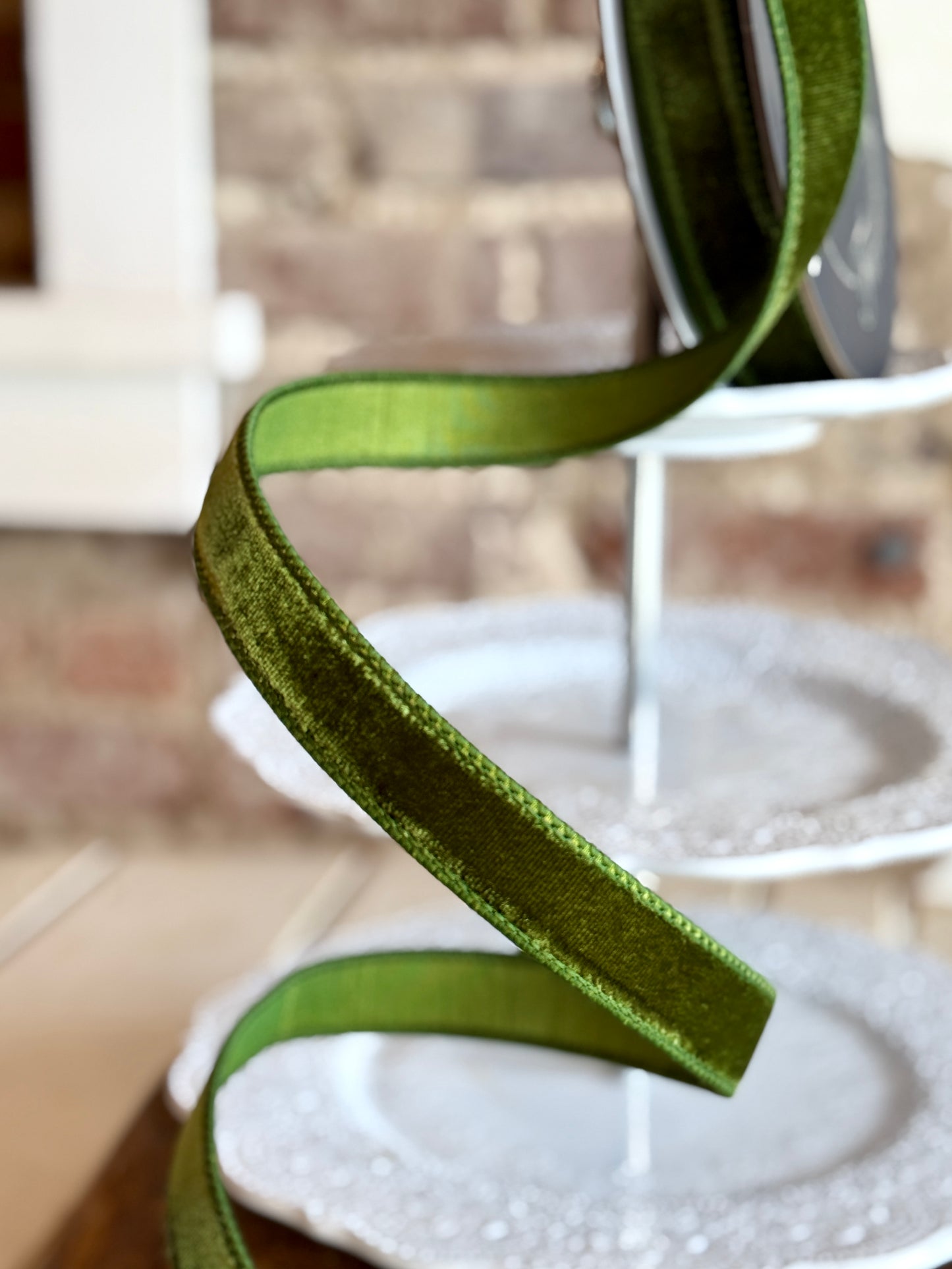 1" Forest Green Velvet - Sold by the yard