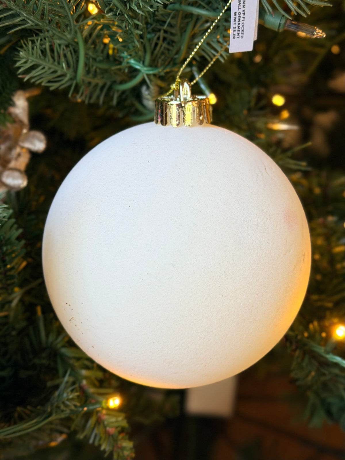 4.5" Velvet Like BALL ORNAMENT