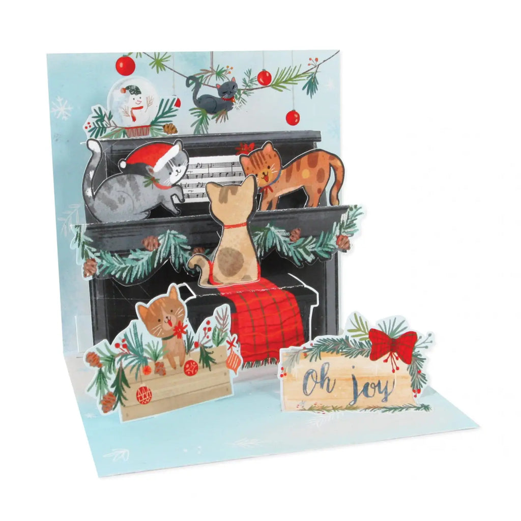 Piano Cats Pop-up Greeting Card with Envelope
