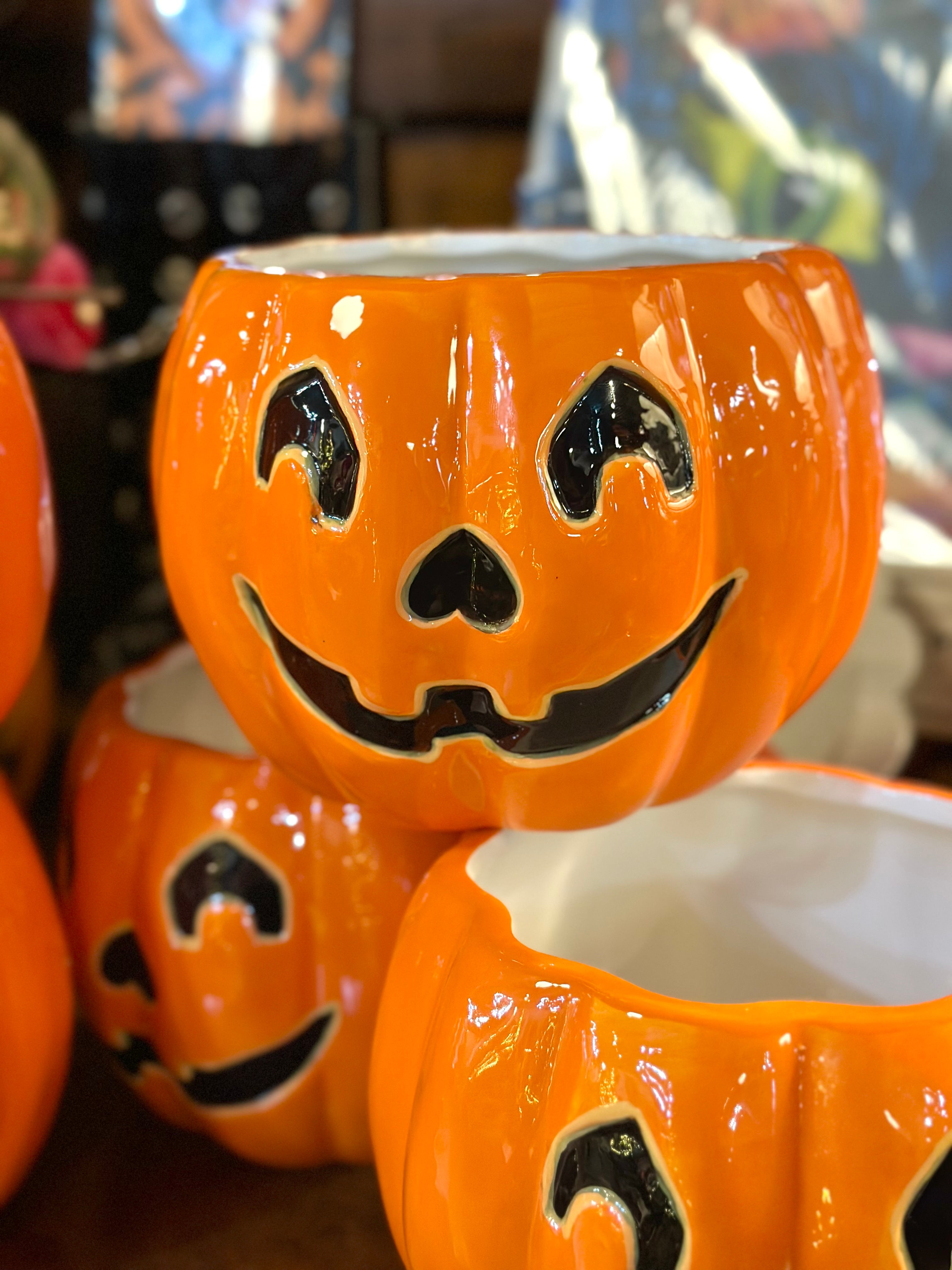 7" JACK O LANTERN CONTAINER