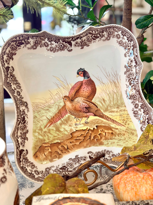 Spode Woodland Devonia Tray 14" (Pheasant)
