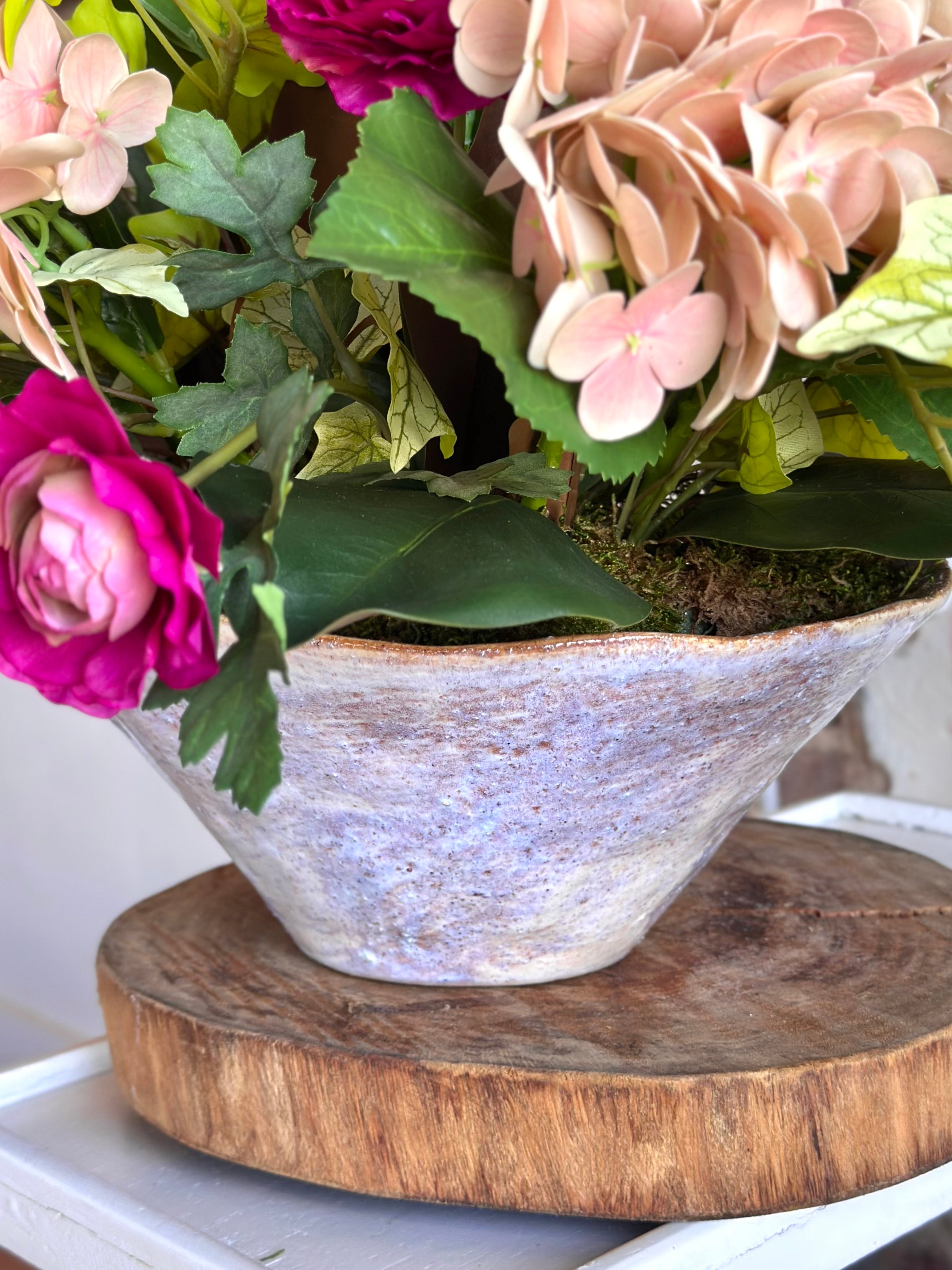 Ranunculus Blush Hydrangea Arrangement