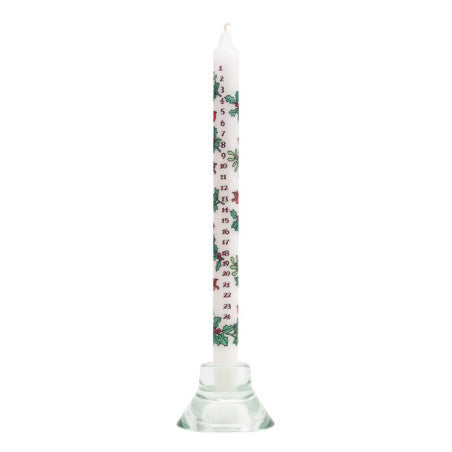 HOLLY AND THE IVY ADVENT DINNER CANDLE