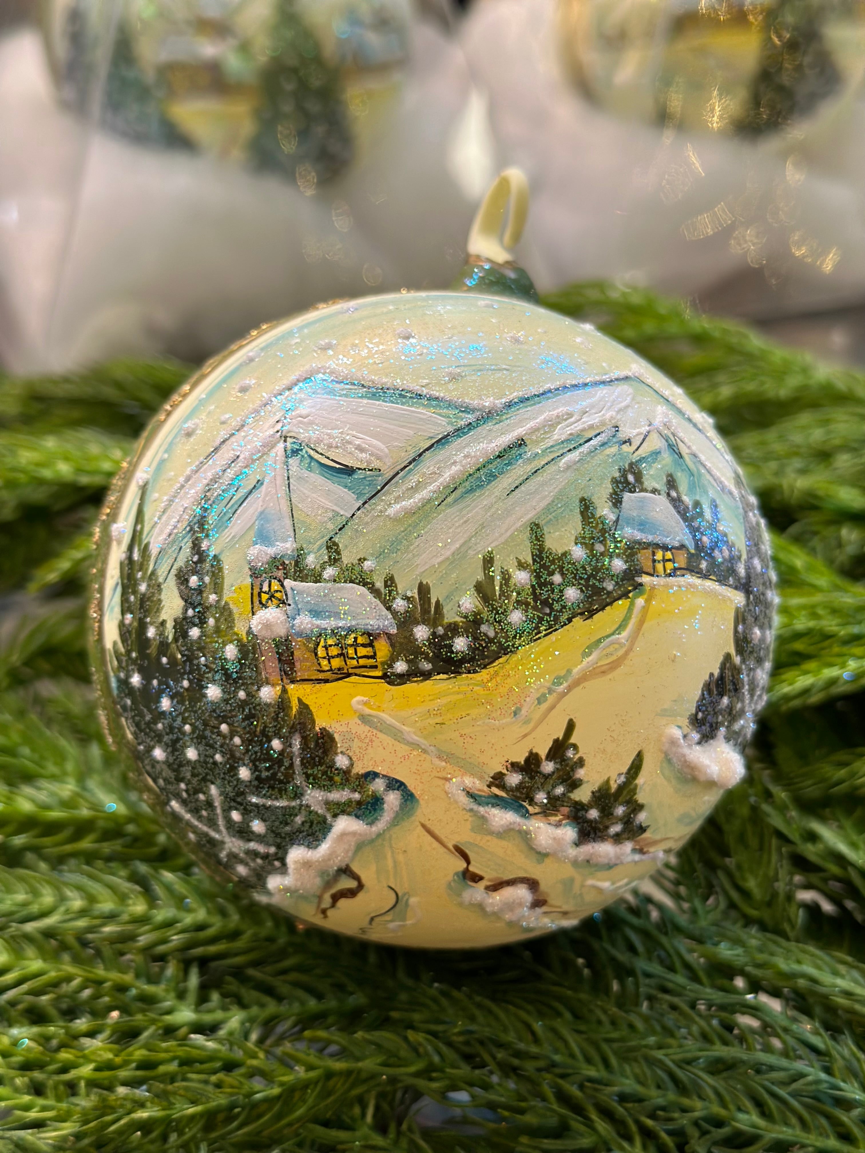 Hand-Painted Village Ornament (MULTIPLE OPTIONS)