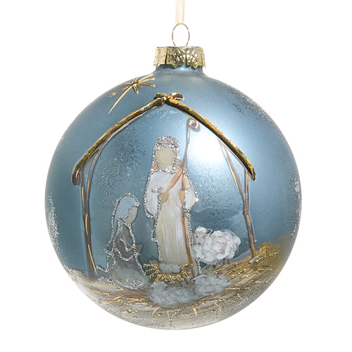 5" HOLY NIGHT BALL ORNAMENT