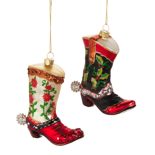 4.25" WESTERN BOOT ORNAMENT