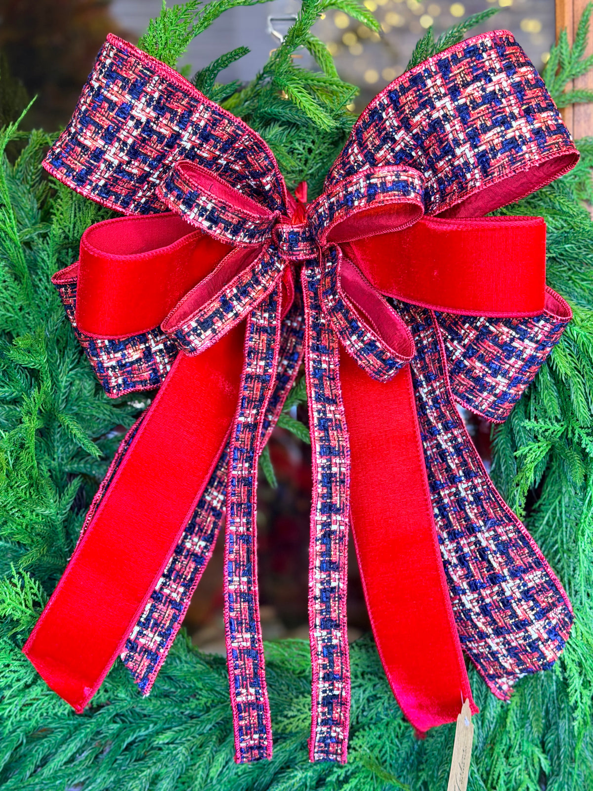 Merry Little Tweed Bow