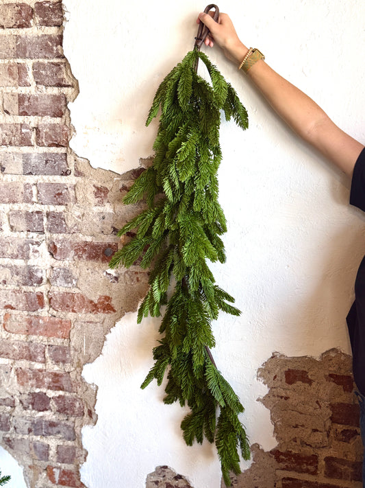 48" REAL TOUCH NOBLE FIR GARLAND