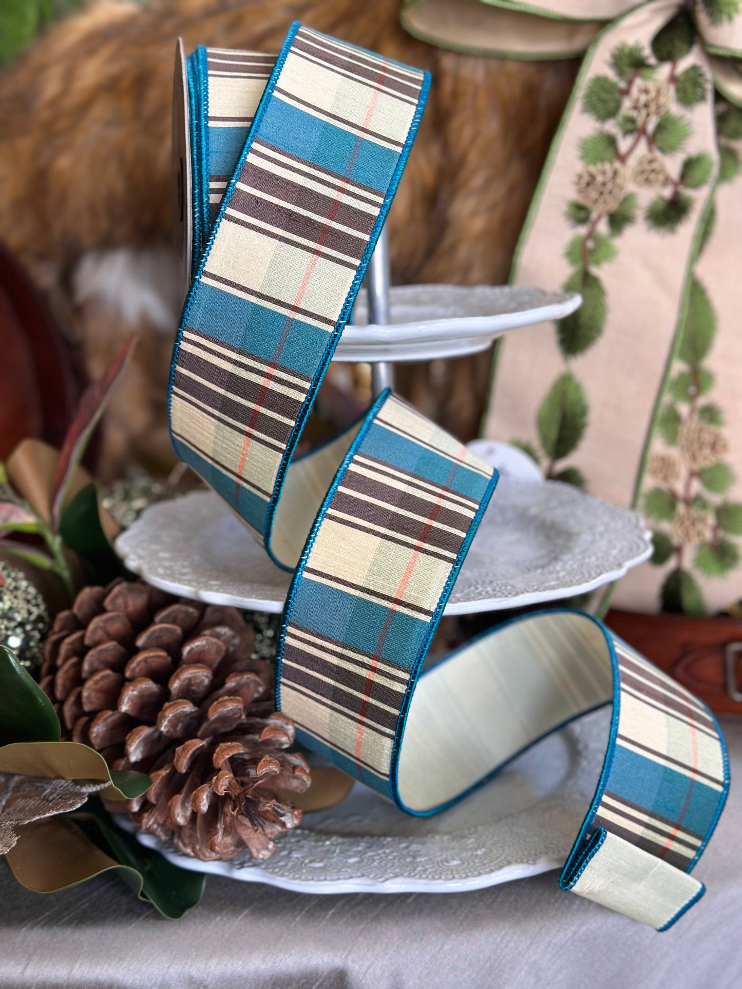 2.5" Hampton Plaid - Chocolate Plaid