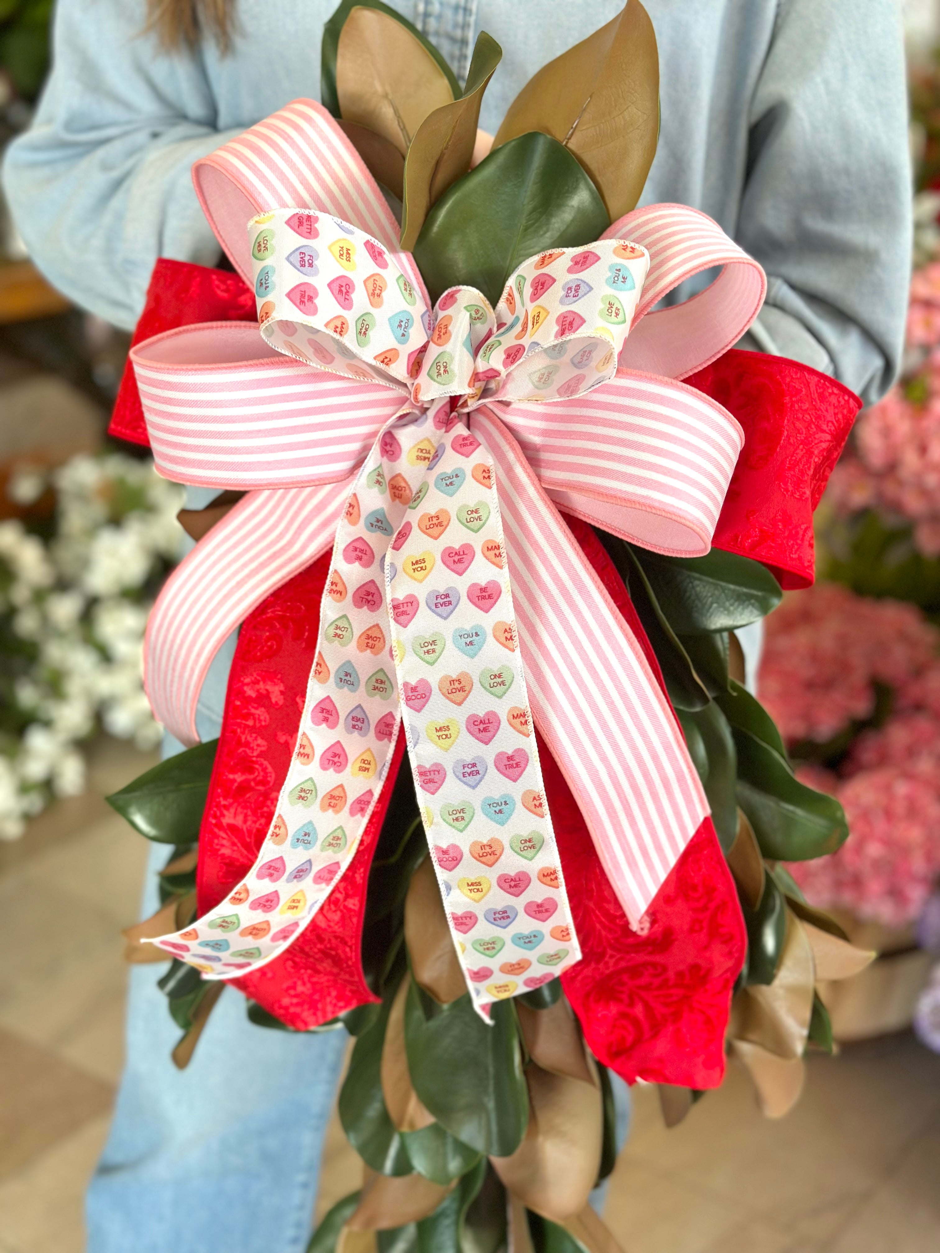 Candy Hearts Bow
