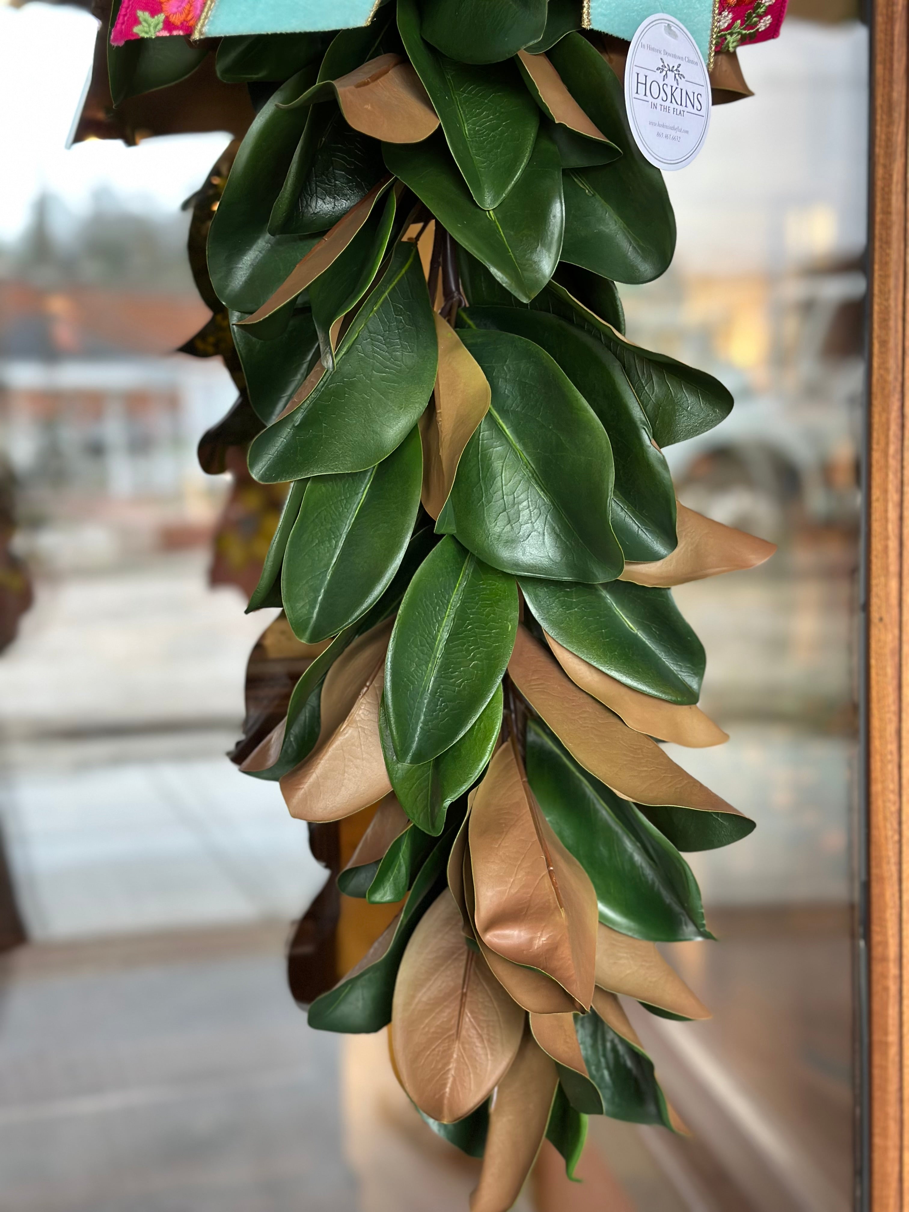 Garden Pink Magnolia Swag