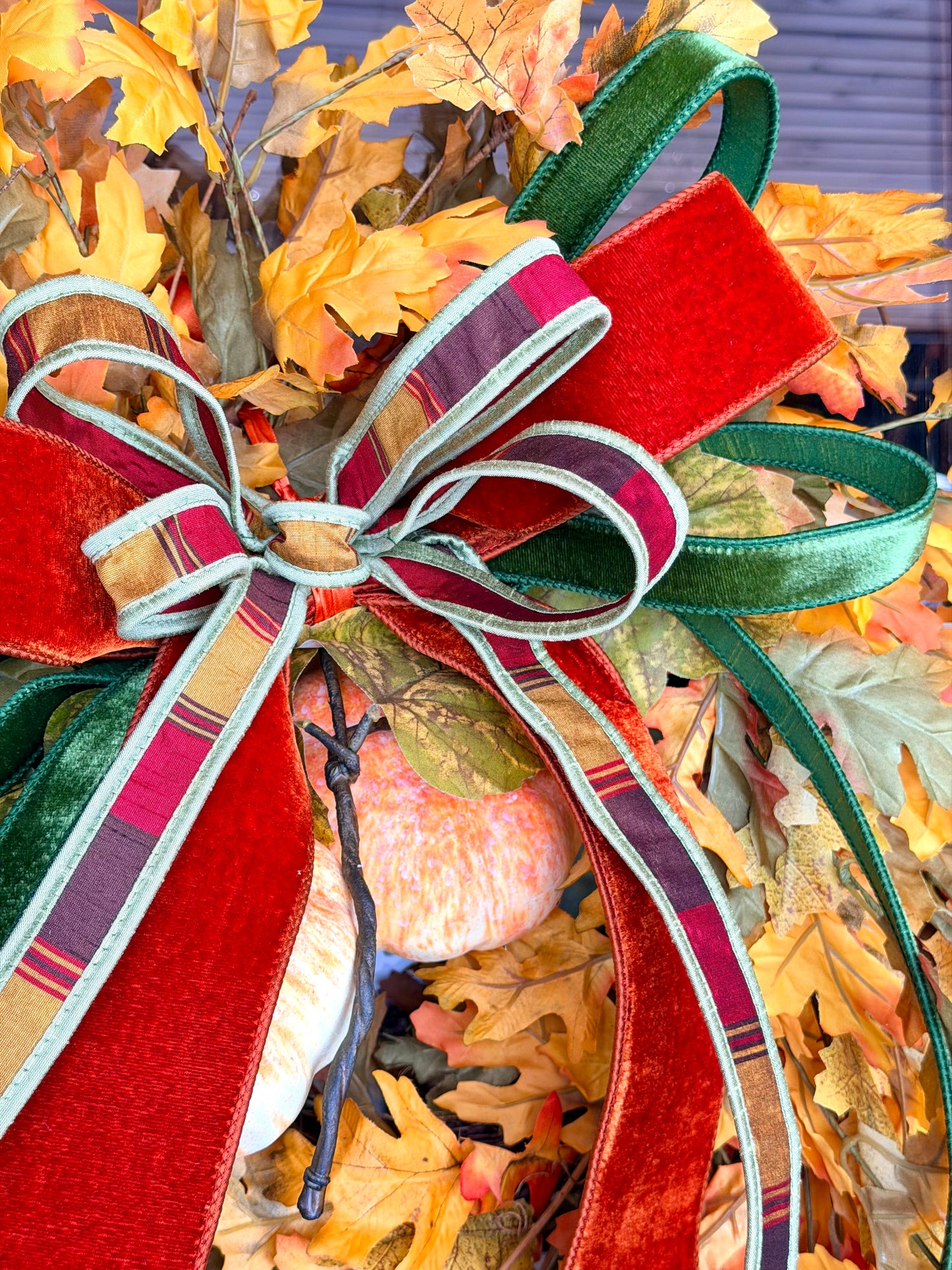 Harvest Wreath & Bow