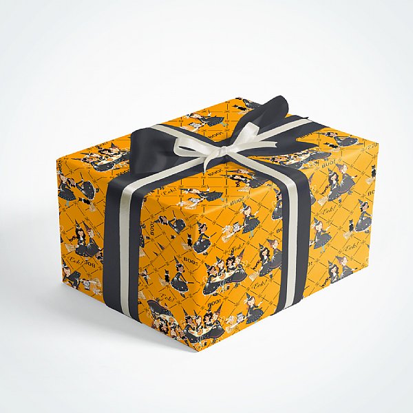 Halloween Witches Gift Wrap Sheets