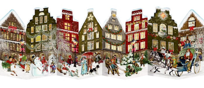 Free-Standing Christmas Street Special Advent Calendar