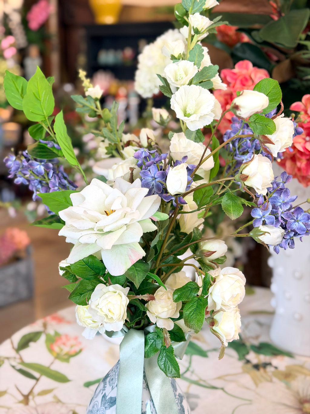 Rose & Hollyhock Bouquet