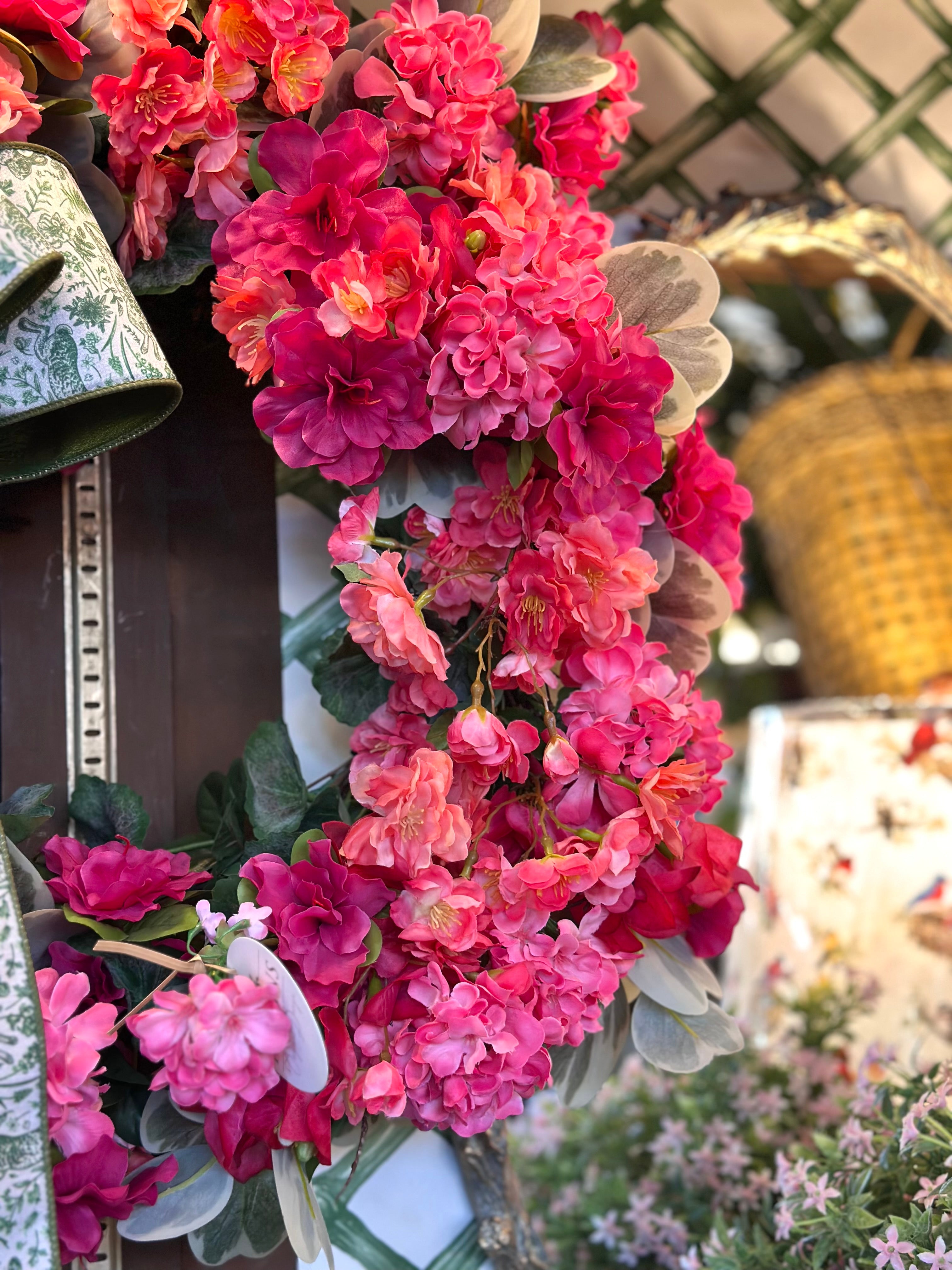 Pink Blossoms Wreath