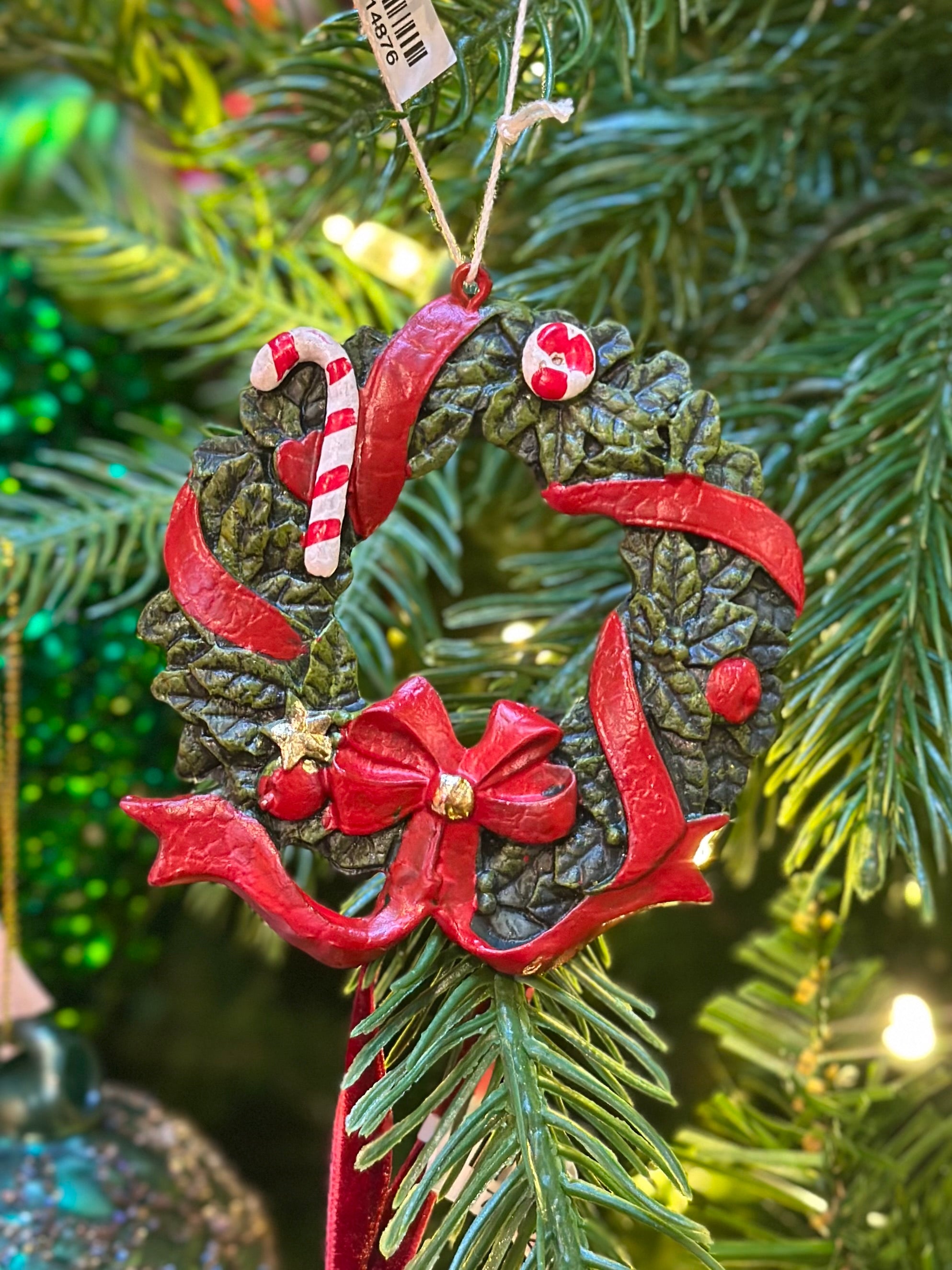 3" Ornament - Green Wreath