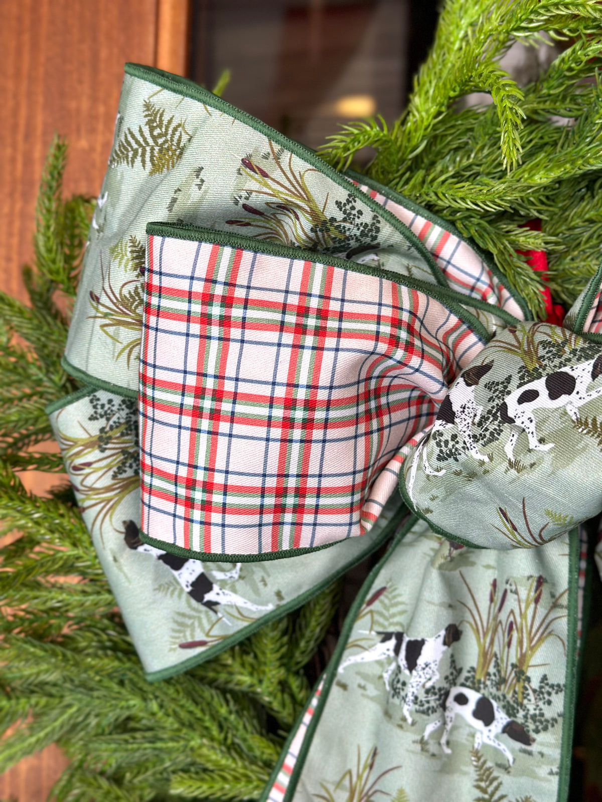 On the Hunt with Plaid Back Ribbon