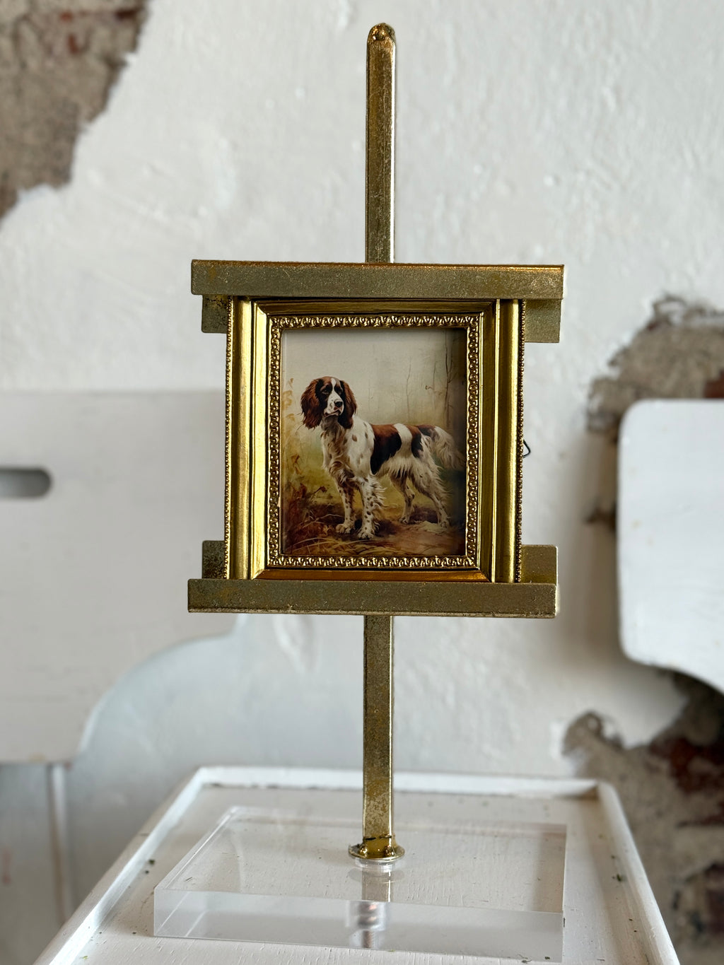 6" Vintage Bird Dog Framed Print