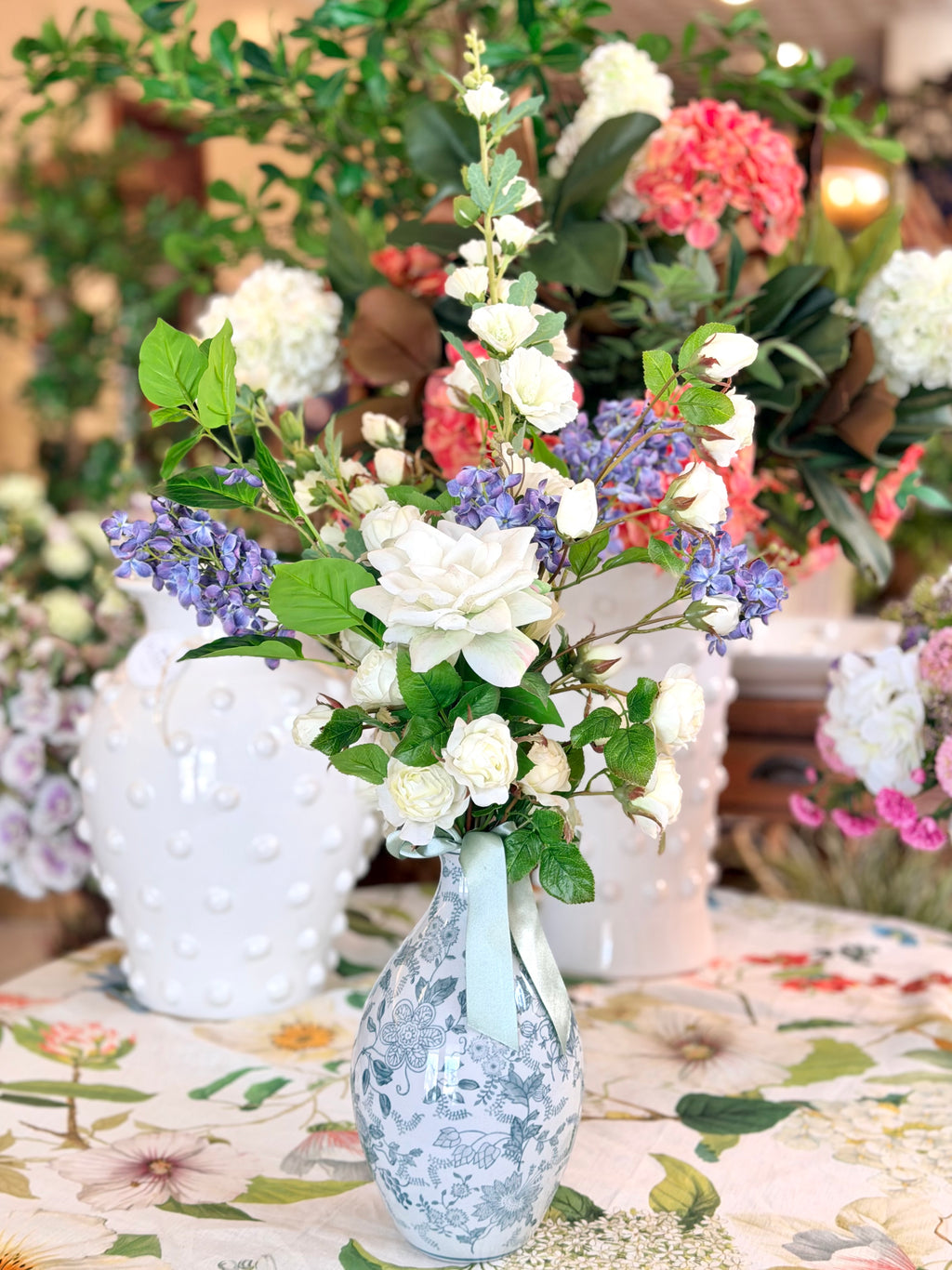 Rose & Hollyhock Bouquet