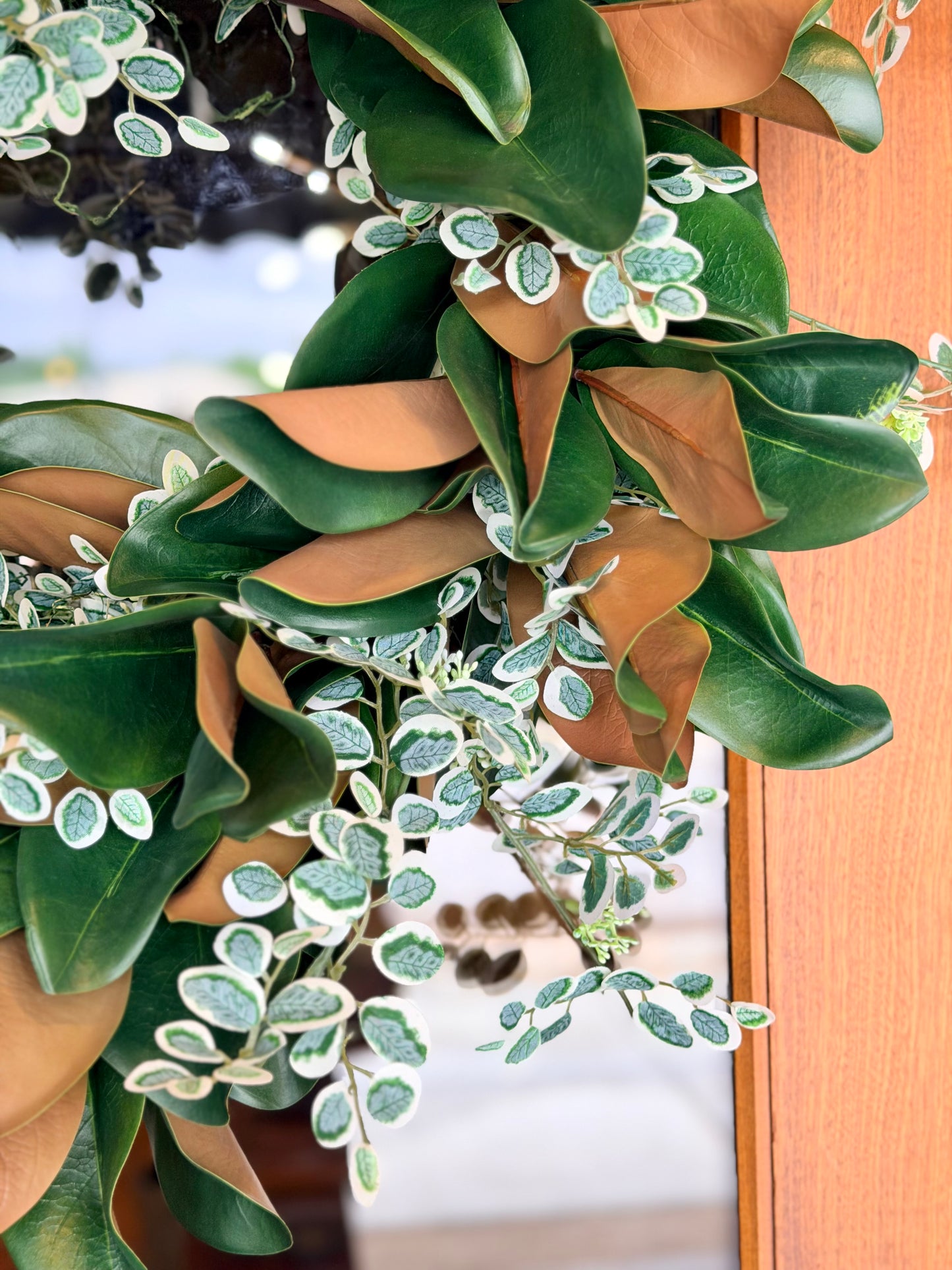 Magnolia & Button Bush Wreath