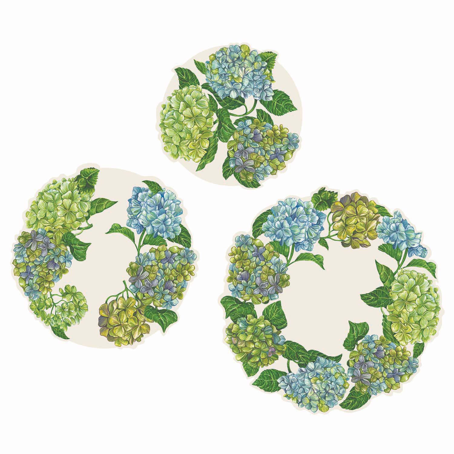 Hester & Cook Hydrangea Serving Papers