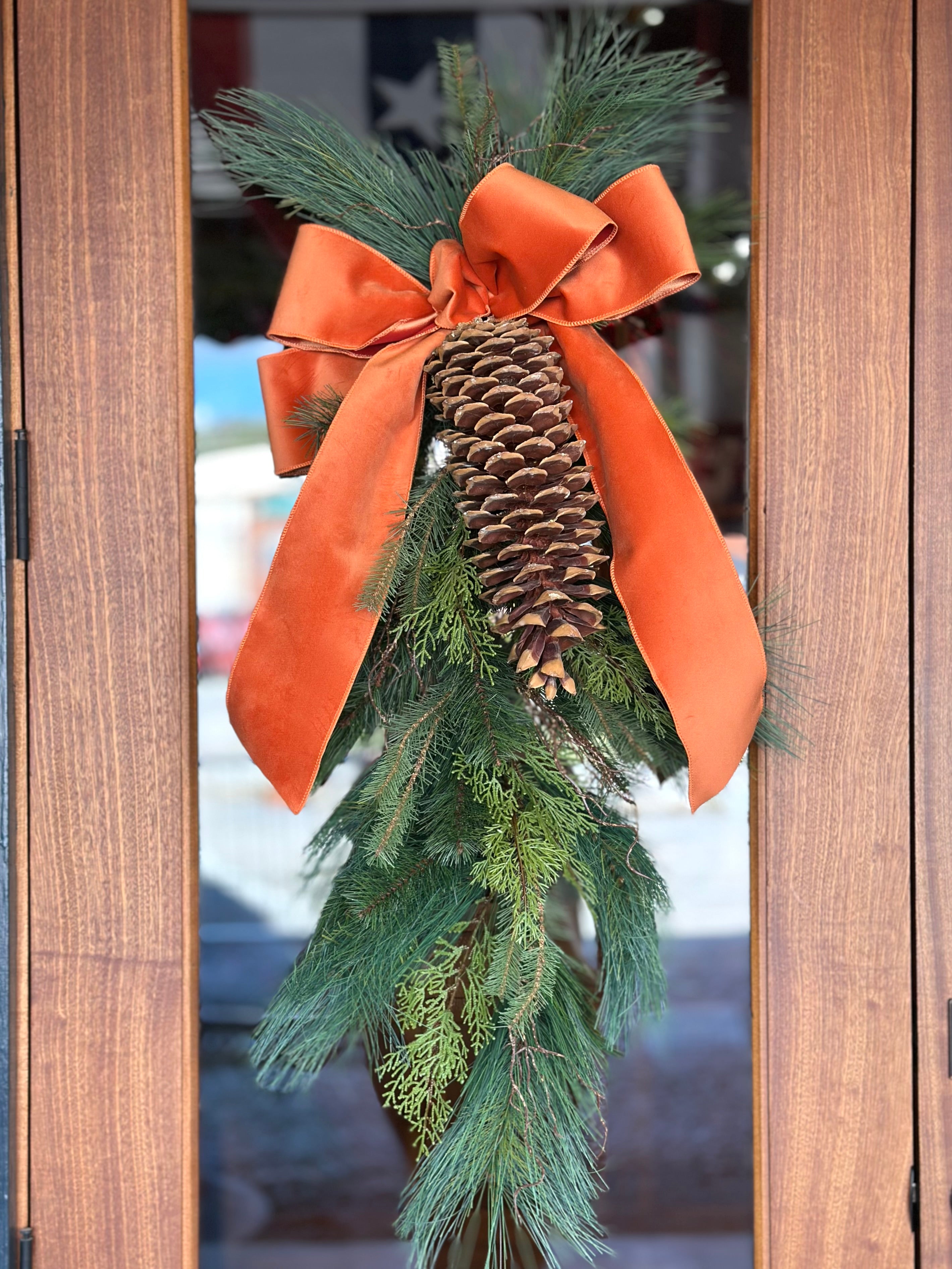 Noble Fur Mix Teardrop with Floppy Velvet Bow (COLOR OPTIONS)