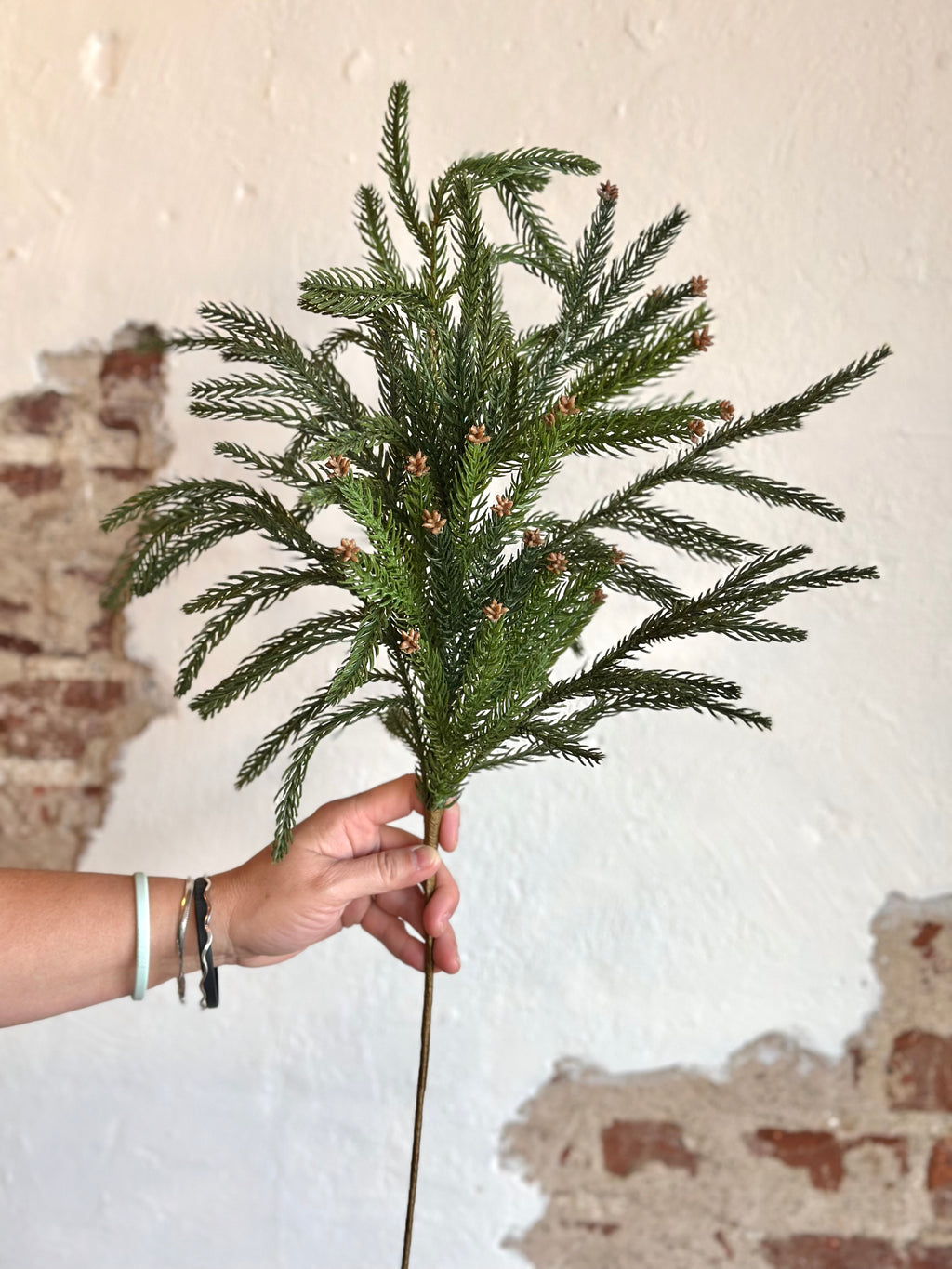 28” Natural Touch Hemlock Spray