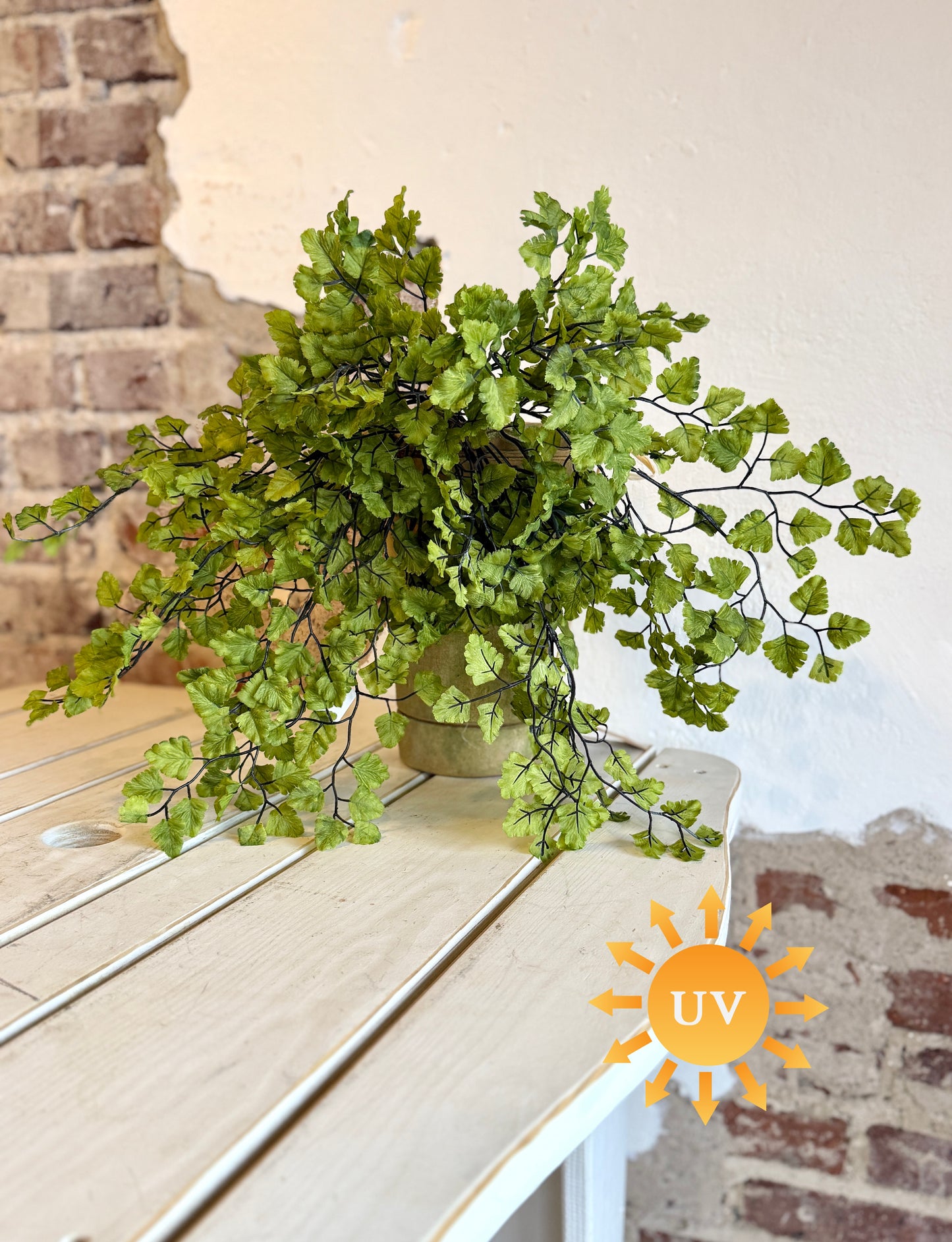 17” UV MAIDENHAIR FERN