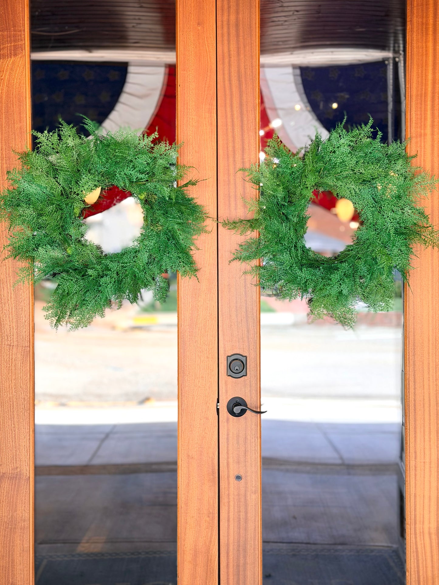 UV Proof Asparagus Fern Wreath