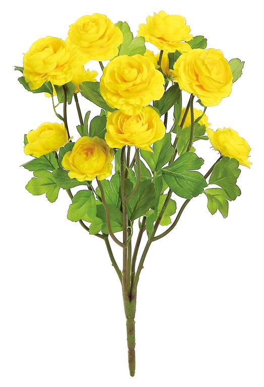 RANUNCULUS BUSH, 21.5", YELLOW/GOLD
