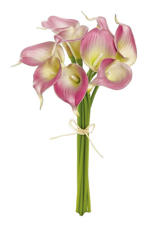 MINI CALLA LILY BUNDLE X9, 14", MAUVE