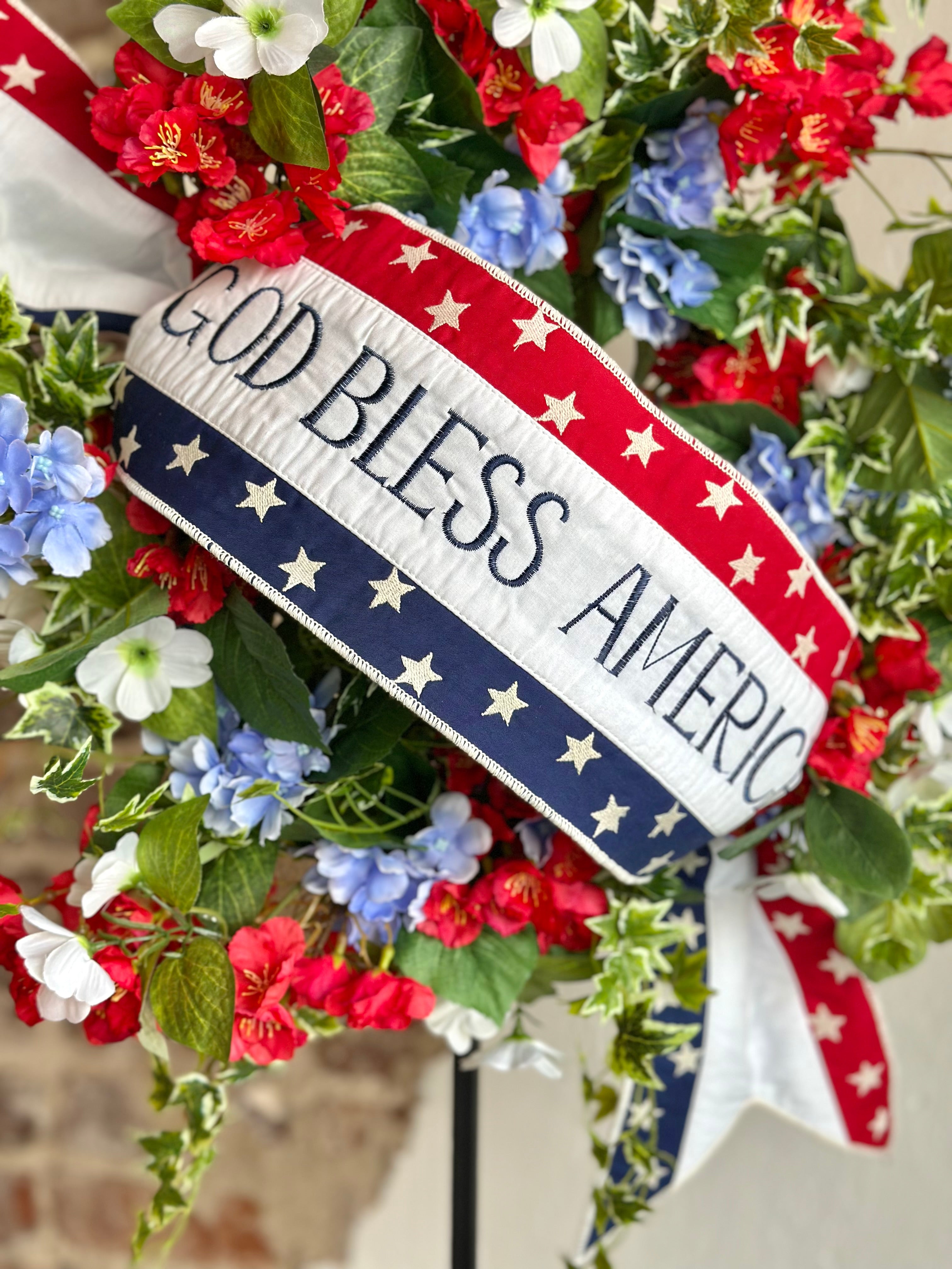 God Bless America Wreath
