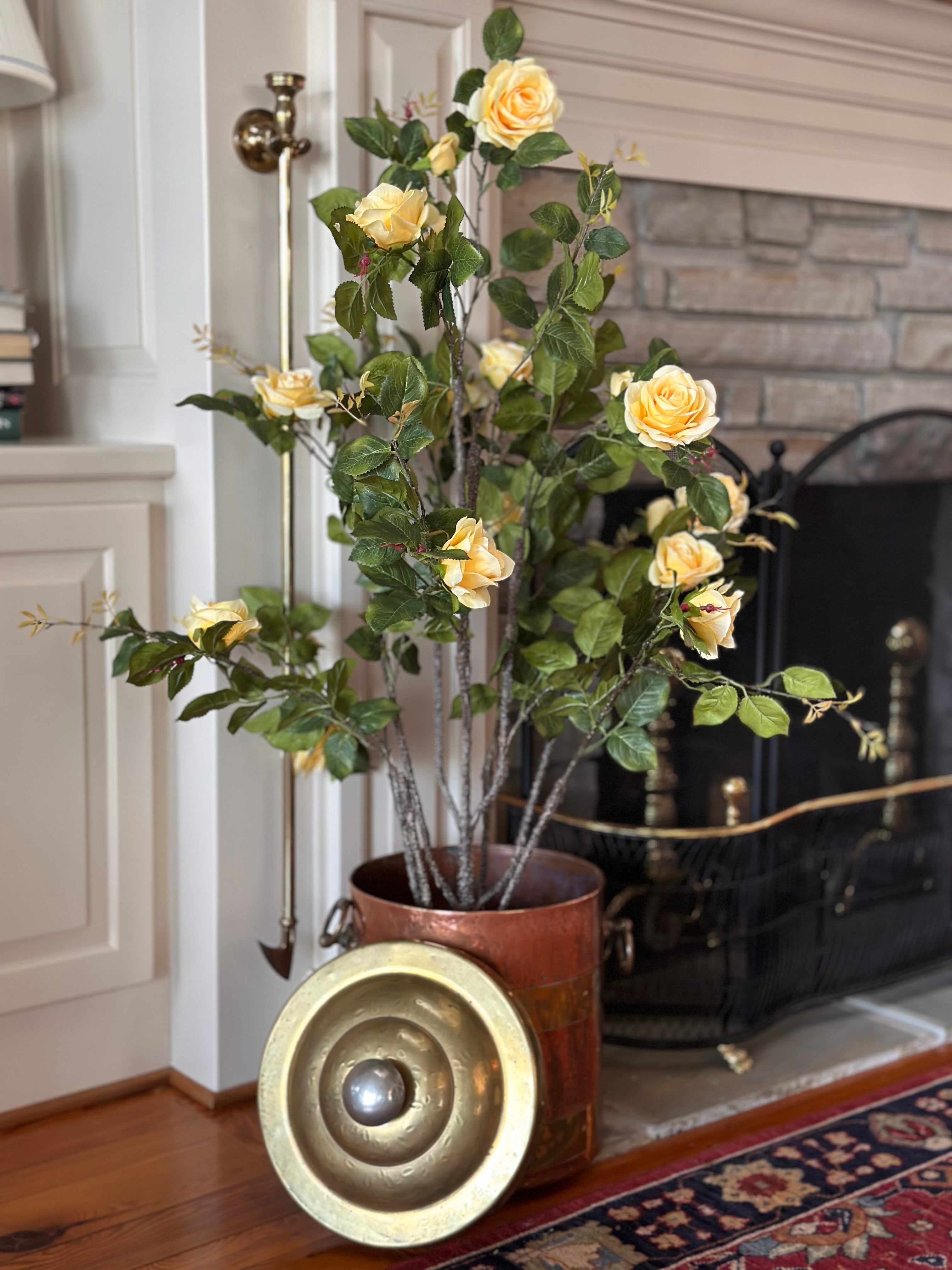 48" Potted Rose Bush w/Bendable Stems