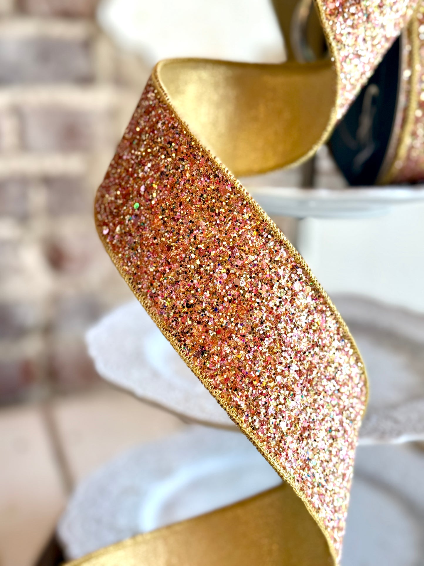 2.5" CANDY GLITTER - Sold by the yard